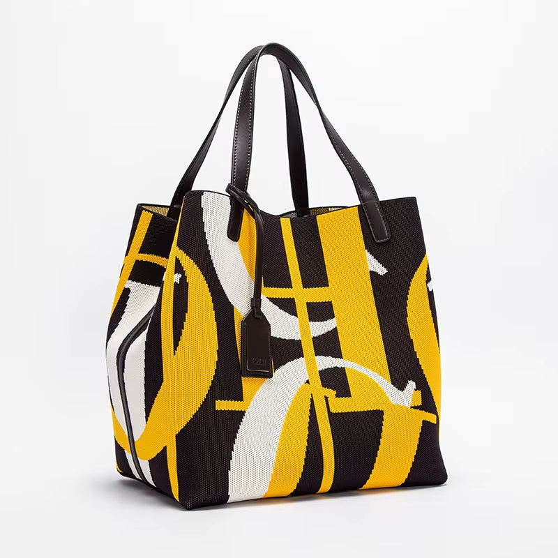 New Classic Fashion New Multi Color Tote Bag Exquisite Craftsmanship Large Capacity Shoulder Bag