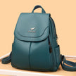 High Quality Leather Female Vintage  School Travel Bag pack Ladies Rucksack