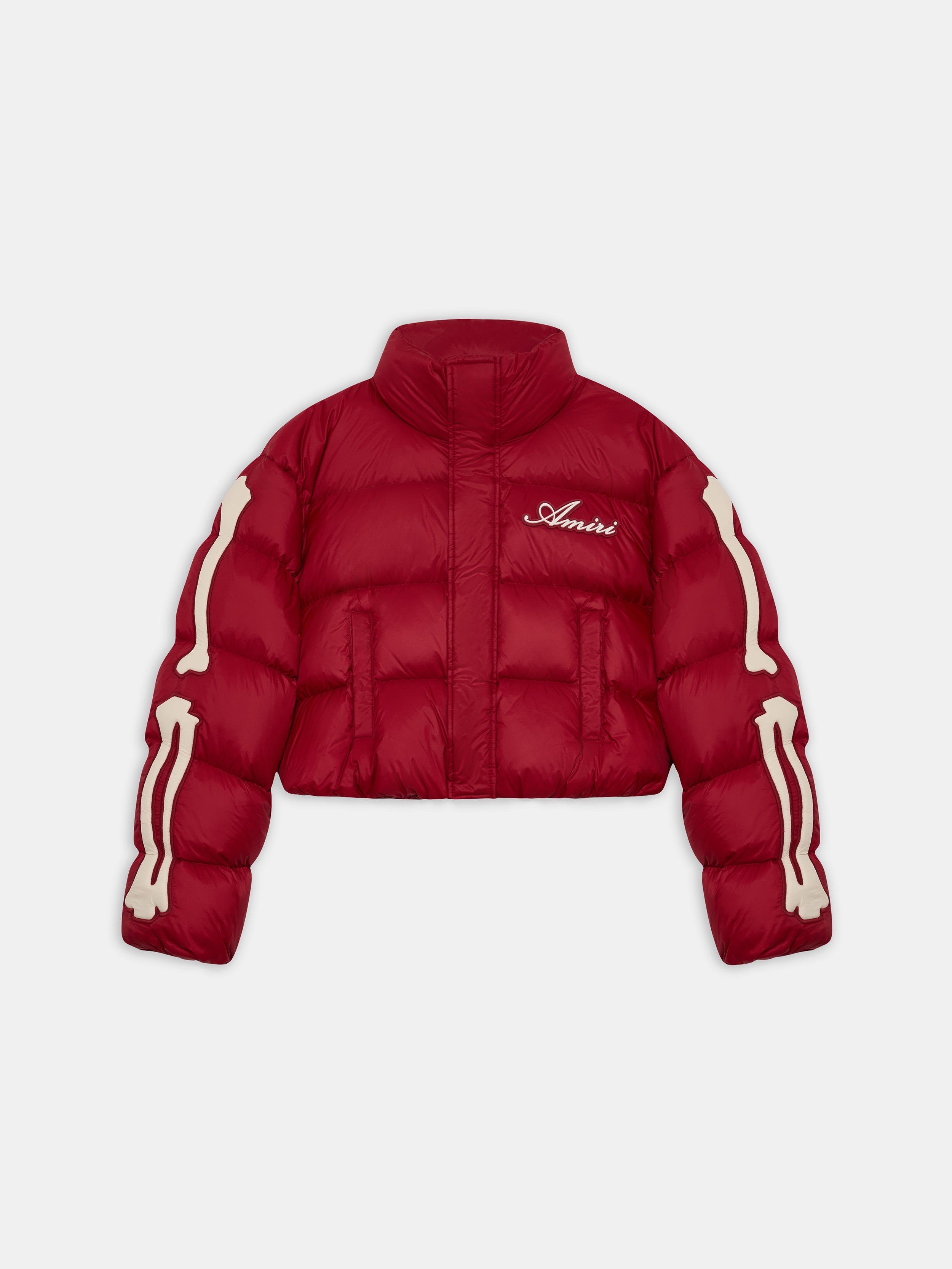 WOMEN - WOMEN'S BONES CROPPED DOWN JACKET - Deep Red