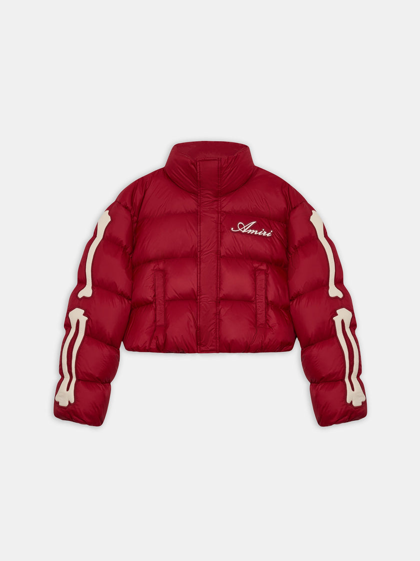 WOMEN - WOMEN'S BONES CROPPED DOWN JACKET - Deep Red