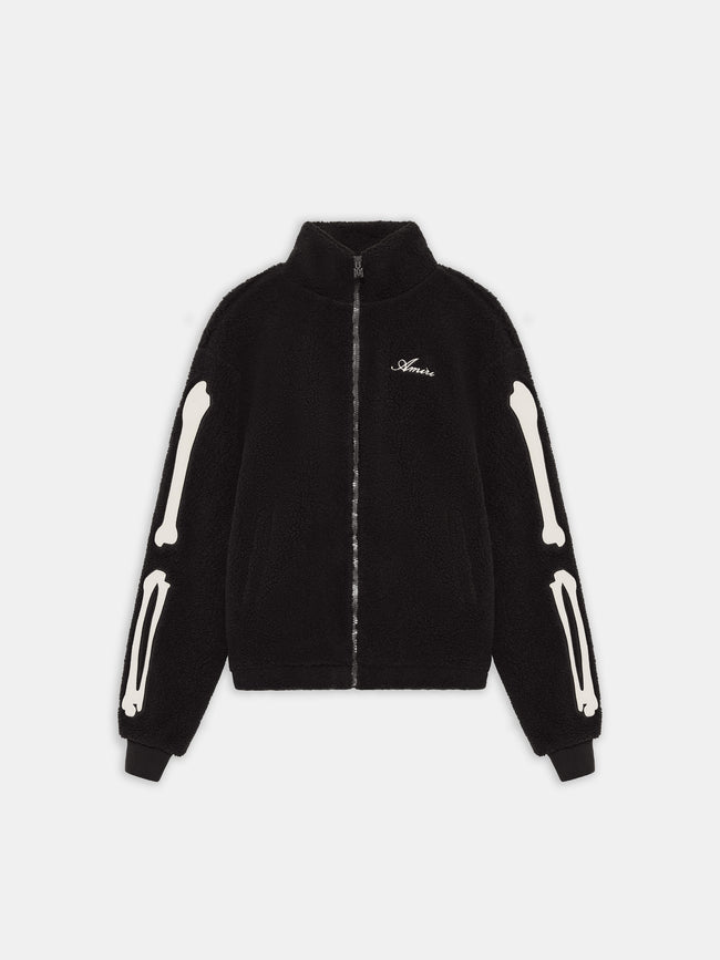 WOMEN - WOMEN'S BONES FLEECE JACKET - BLACK