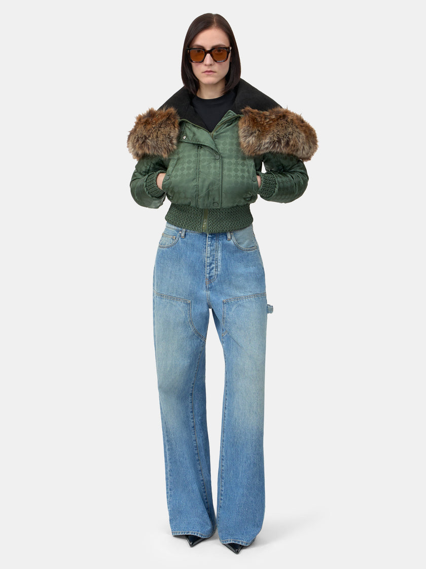 WOMEN - WOMEN'S MA QUAD HOODED DOWN JACKET - Dark Sage