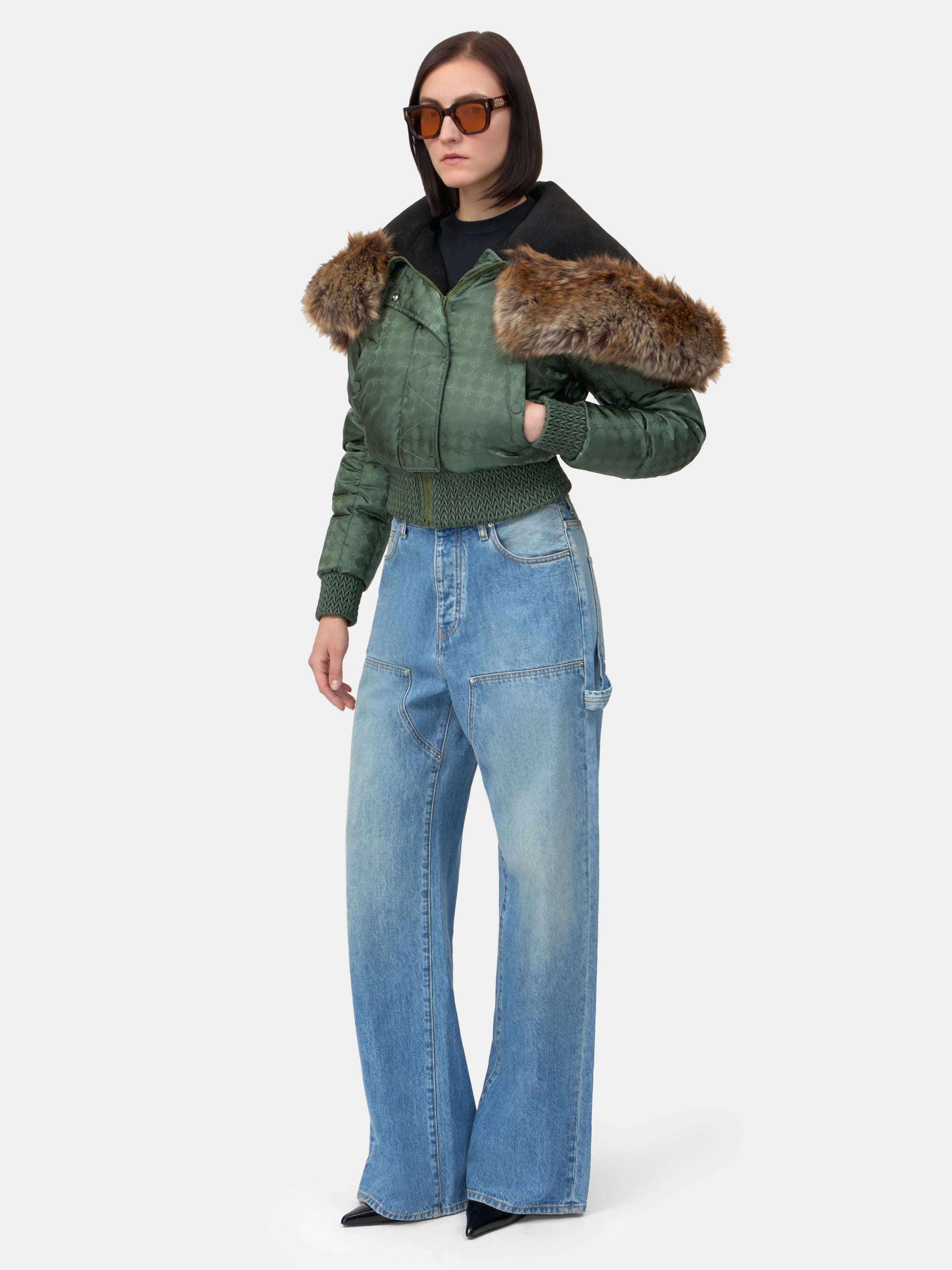 WOMEN - WOMEN'S MA QUAD HOODED DOWN JACKET - Dark Sage