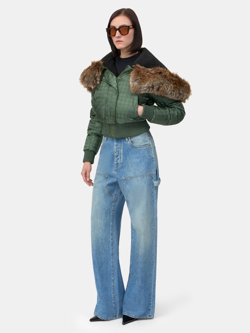 WOMEN - WOMEN'S MA QUAD HOODED DOWN JACKET - Dark Sage