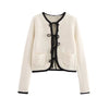 Womens Long Sleeve Knit Cardigan with Ties, Front Patch Pockets, New Female Outerwear