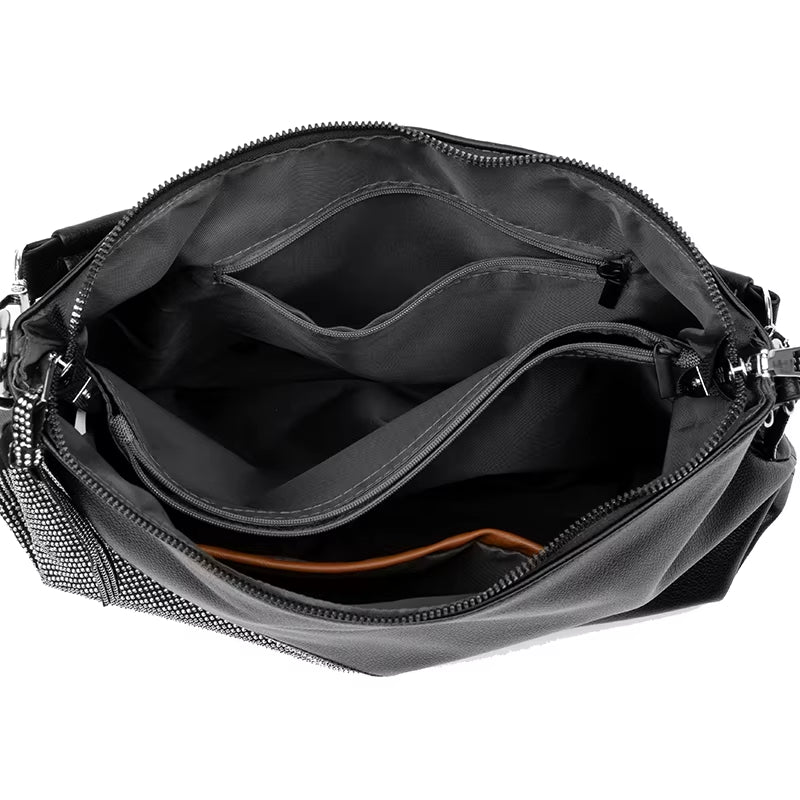 Luxury Women Designer Diamonds Shoulder leather Bags