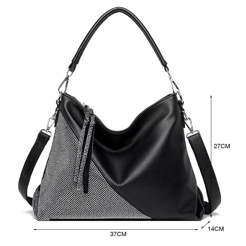 Luxury Women Designer Diamonds Shoulder leather Bags