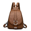 Modern Women Anti Theft Backpack Quality Leather School Shoulder Multifunction Backpack