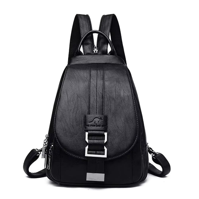 Modern Women Anti Theft Backpack Quality Leather School Shoulder Multifunction Backpack