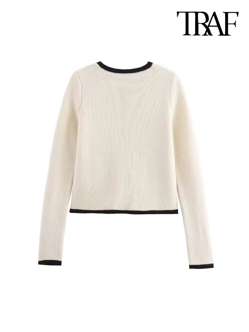 Womens Long Sleeve Knit Cardigan with Ties, Front Patch Pockets, New Female Outerwear