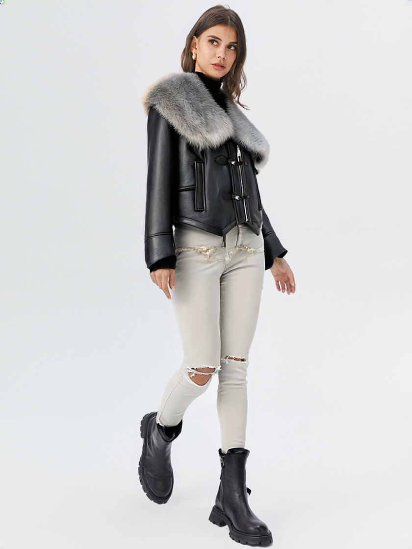New Fur Coat for Women Leather Jackets