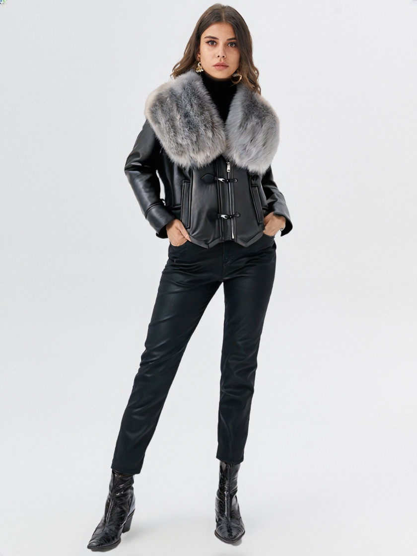 New Fur Coat for Women Leather Jackets