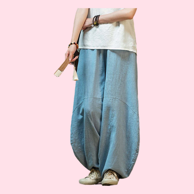 Premium Quality Cotton Linen Casual Trousers Women Fashion