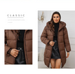 New Women Winter Long Coat Thick down Cotton Padded