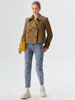 New Woman Ladies Vintage Cropped Trench Jacket