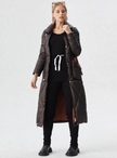 New Winter Women  Long Coat Zipper Thick Warm jacket