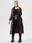 New Winter Women  Long Coat Zipper Thick Warm jacket