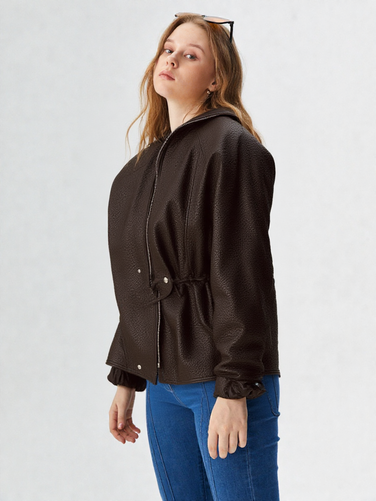 Modern Woman Leather jacket Casual Wear