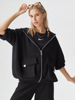 New Nike Sportswear Women Zippered Hooded Jacket