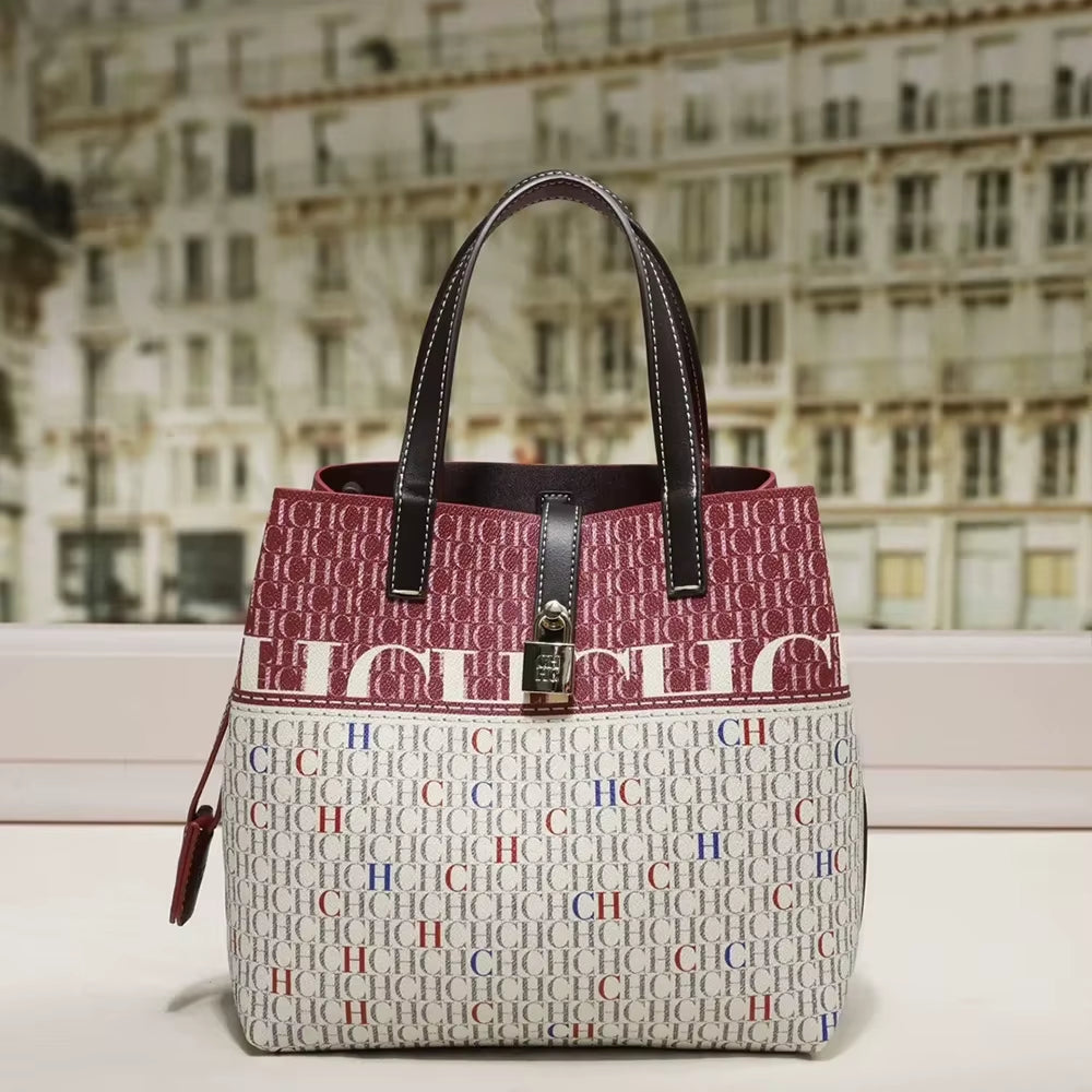 New ELite Women Fashion Large Capacity Shoulder Bag Classic Retro Exquisite Print Multi Purpose