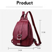Modern Women Anti Theft Backpack Quality Leather School Shoulder Multifunction Backpack