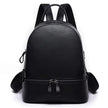 Fusion Rivet Women Backpack Brand Genuine Leather Large Capacity School Laptop Bag