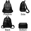 High Quality Leather Female Vintage  School Travel Bag pack Ladies Rucksack