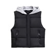 New Casual Women Hooded Cotton Vest Outerwear