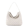 New Arrived Woven Tote Bag Women Textured Pleated Soft PU Leather Large Capacity Bags