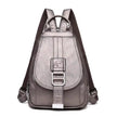 Modern Women Anti Theft Backpack Quality Leather School Shoulder Multifunction Backpack