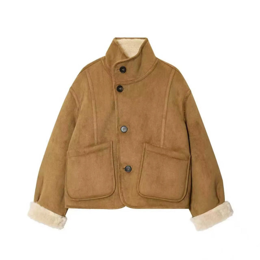 New Winter Women Double Sided Wool Jacket Wear