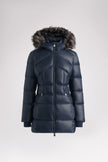 Ares Women's Puffer Jacket w/Faux Fur Trim