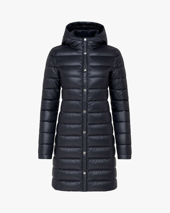 DOROTHY LONG HOODED | Lightweight Down Jacket