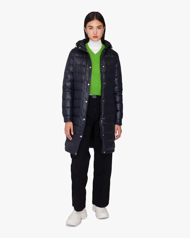 DOROTHY LONG HOODED | Lightweight Down Jacket