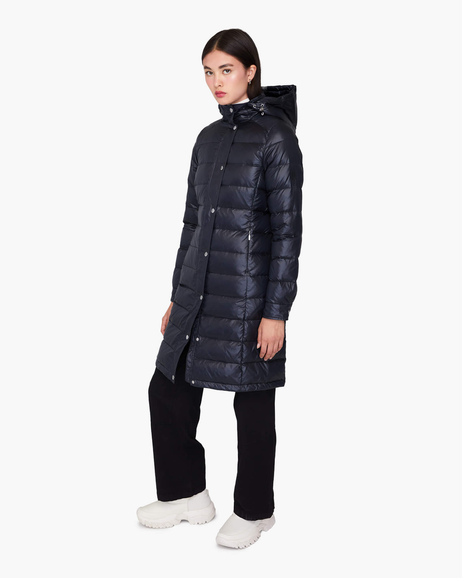 DOROTHY LONG HOODED | Lightweight Down Jacket