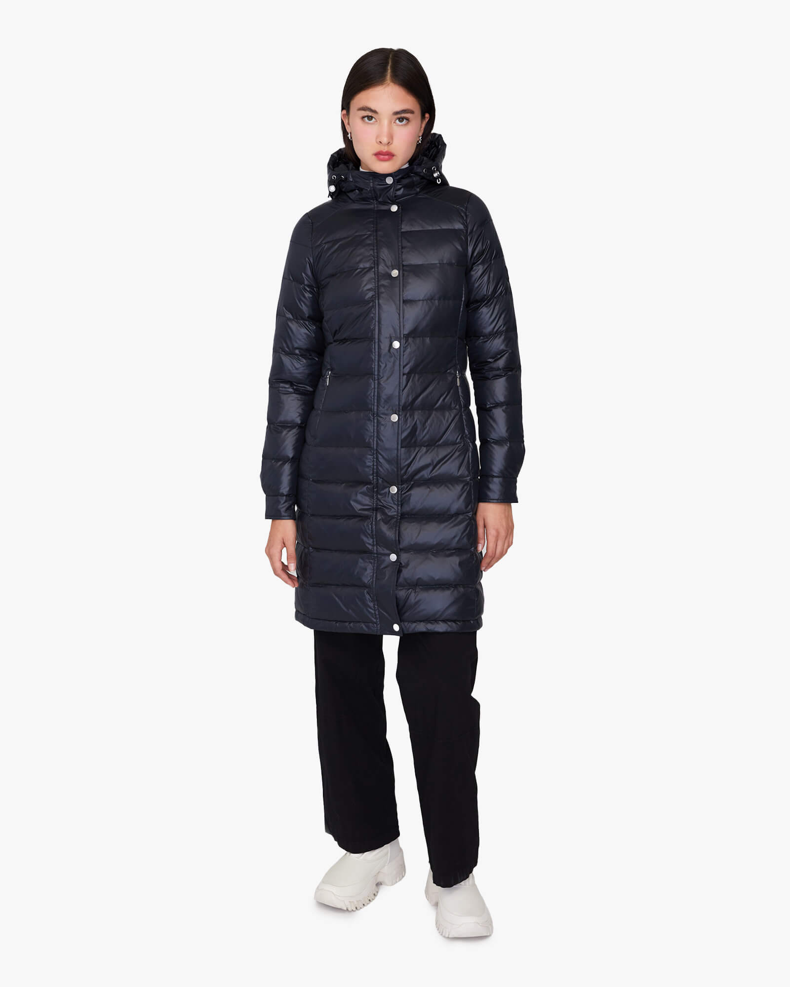 DOROTHY LONG HOODED | Lightweight Down Jacket