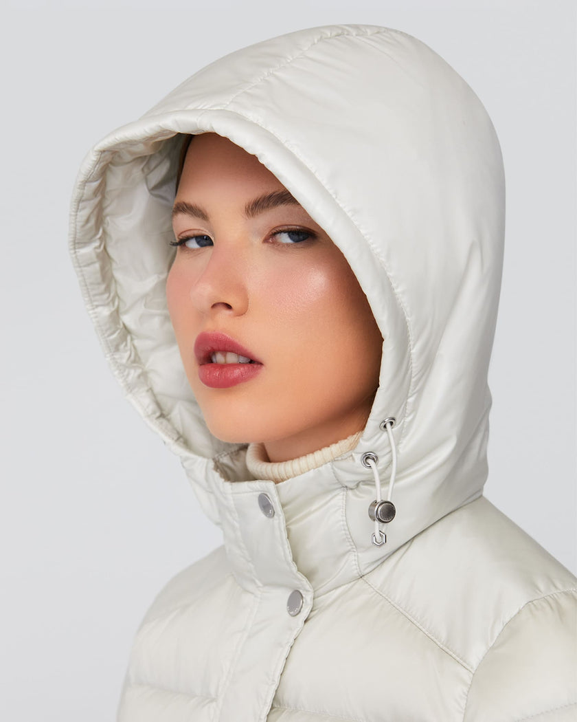 DOROTHY LONG HOODED | Lightweight Down Jacket
