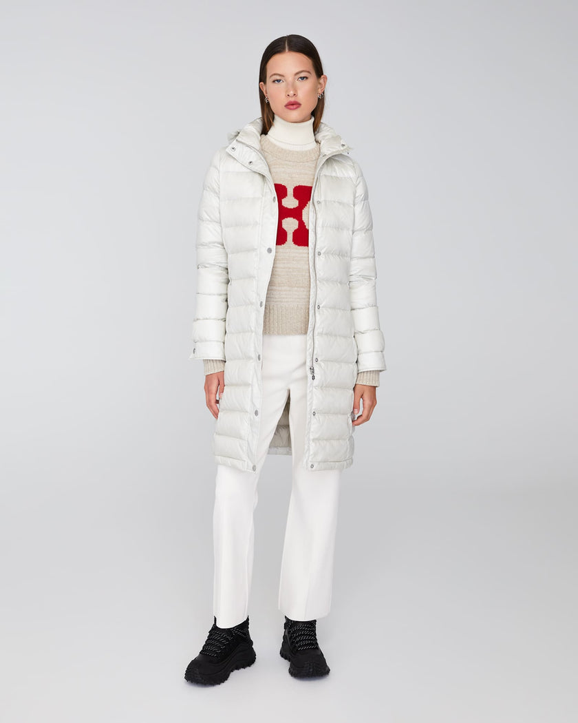 DOROTHY LONG HOODED | Lightweight Down Jacket
