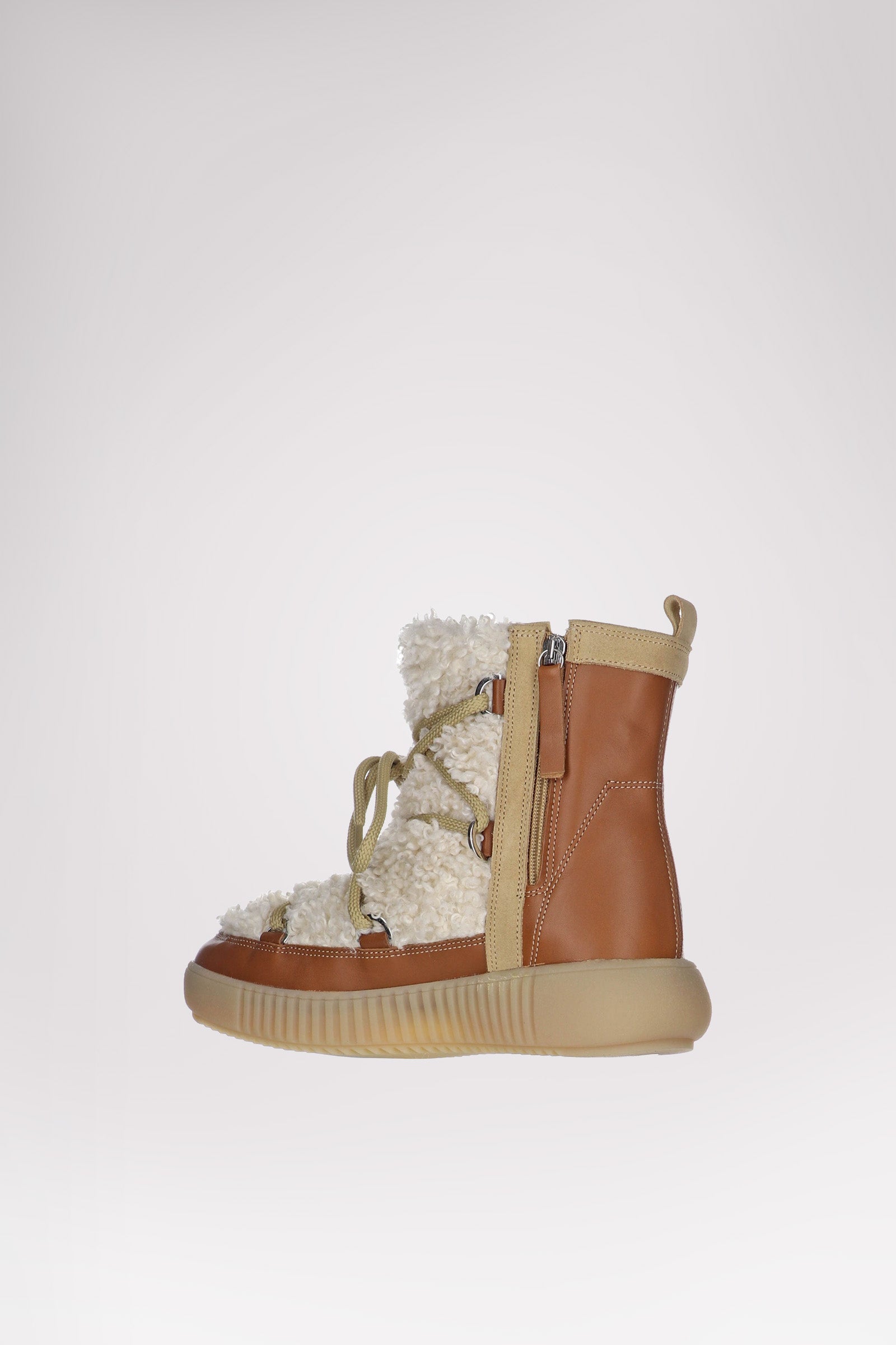 Anet Short-Eco Women's Suede and Faux Fur Boot