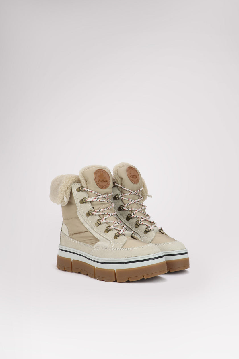 Henta Women's Lace Up Boot w/Ice Gripper