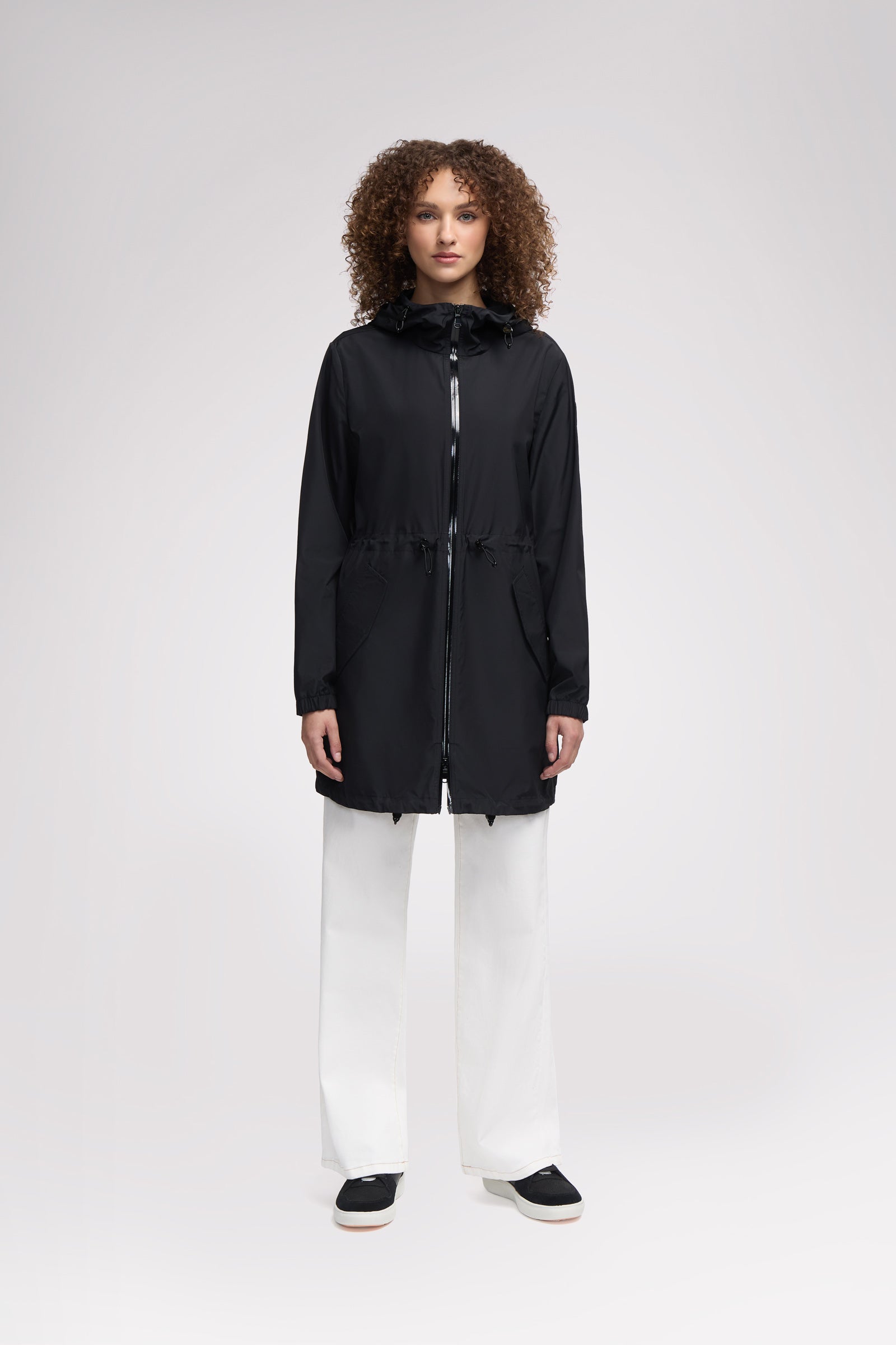 Galena Women's Hooded Short Raincoat