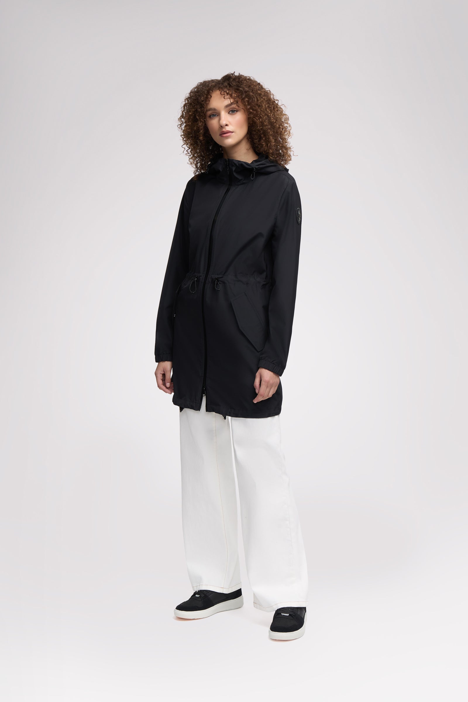 Galena Women's Hooded Short Raincoat