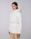 ISABELA | Lightweight Hooded Waisted Down Jacket