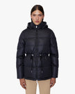 ISABELA | Lightweight Hooded Waisted Down Jacket