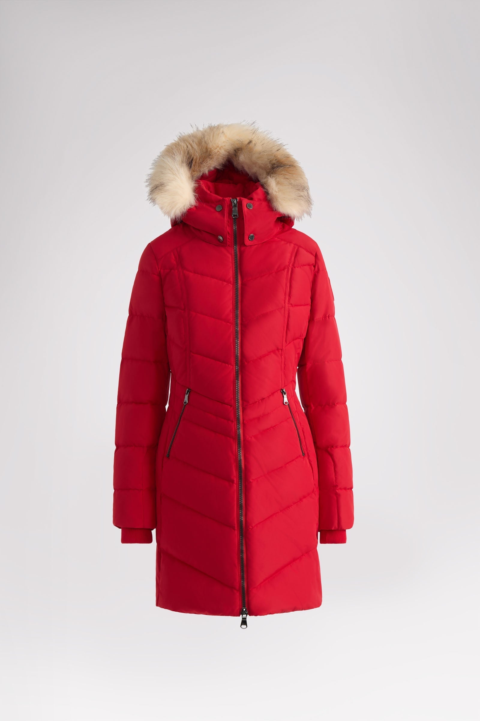 January Women's Quilted Puffer w/ Faux Fur