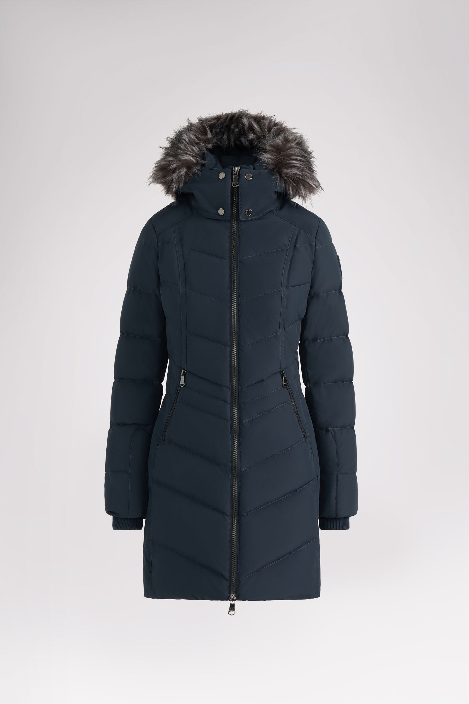January Women's Quilted Puffer w/ Faux Fur