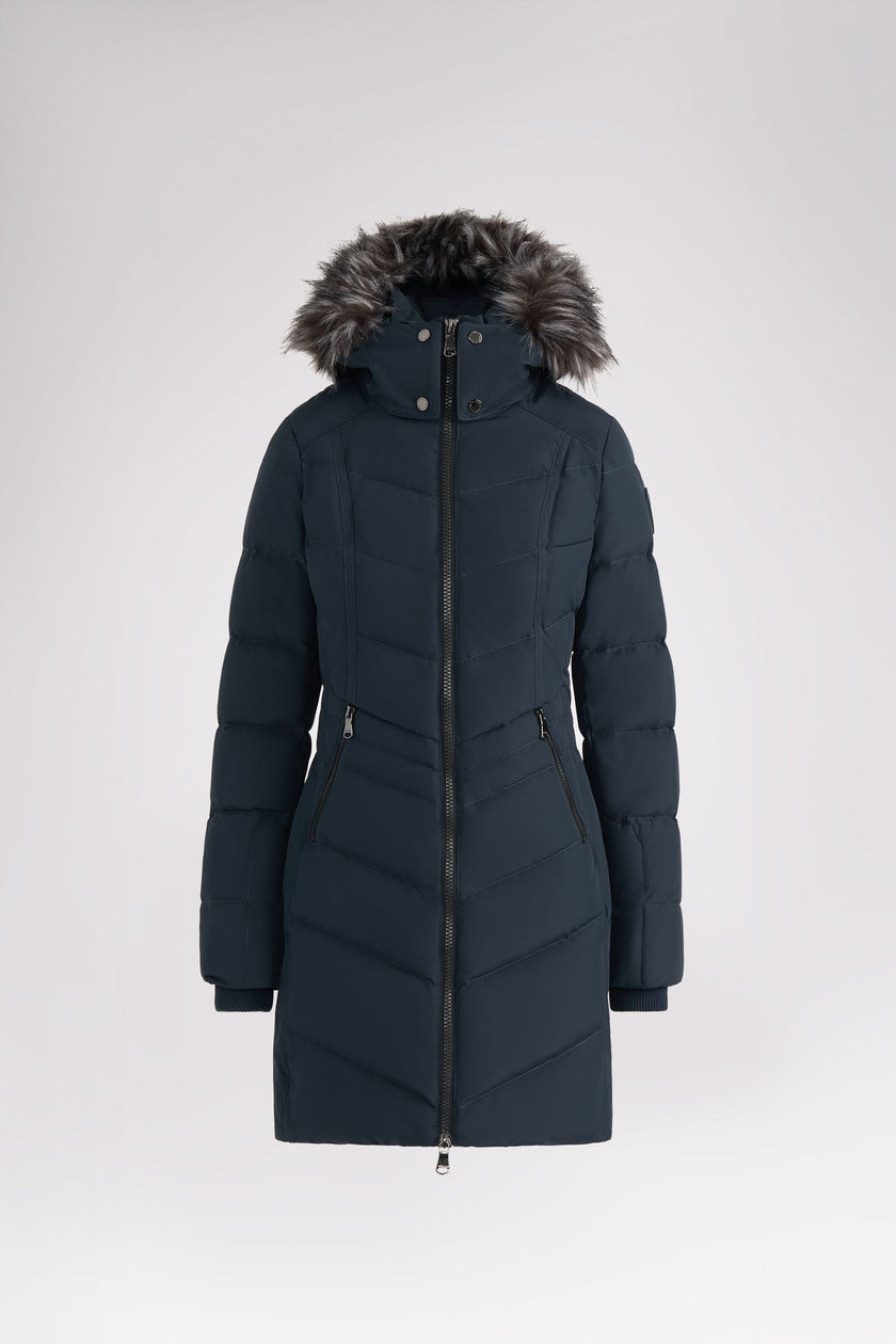 January Women's Quilted Puffer w/ Faux Fur