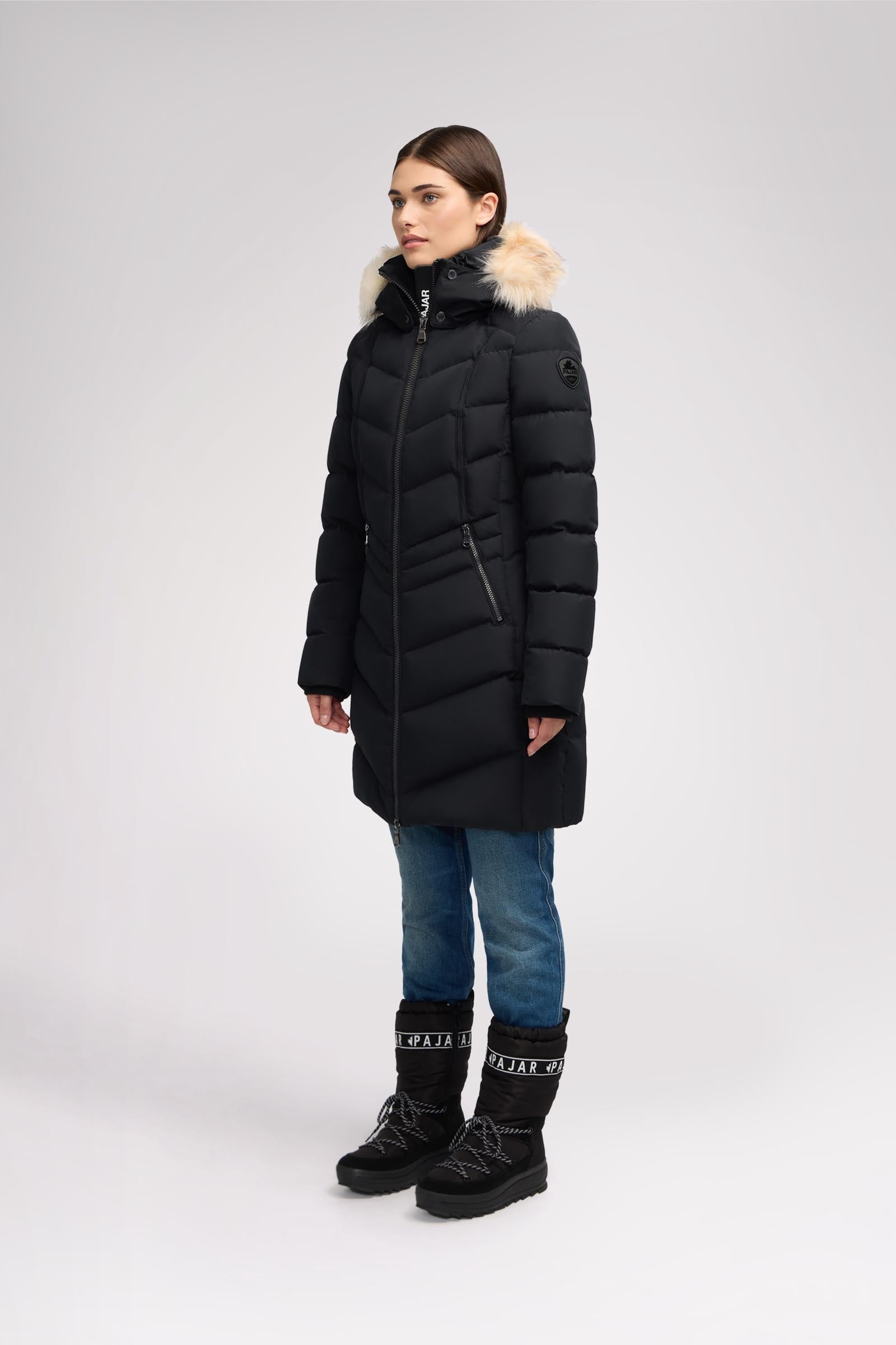 January Women's Quilted Puffer w/ Faux Fur