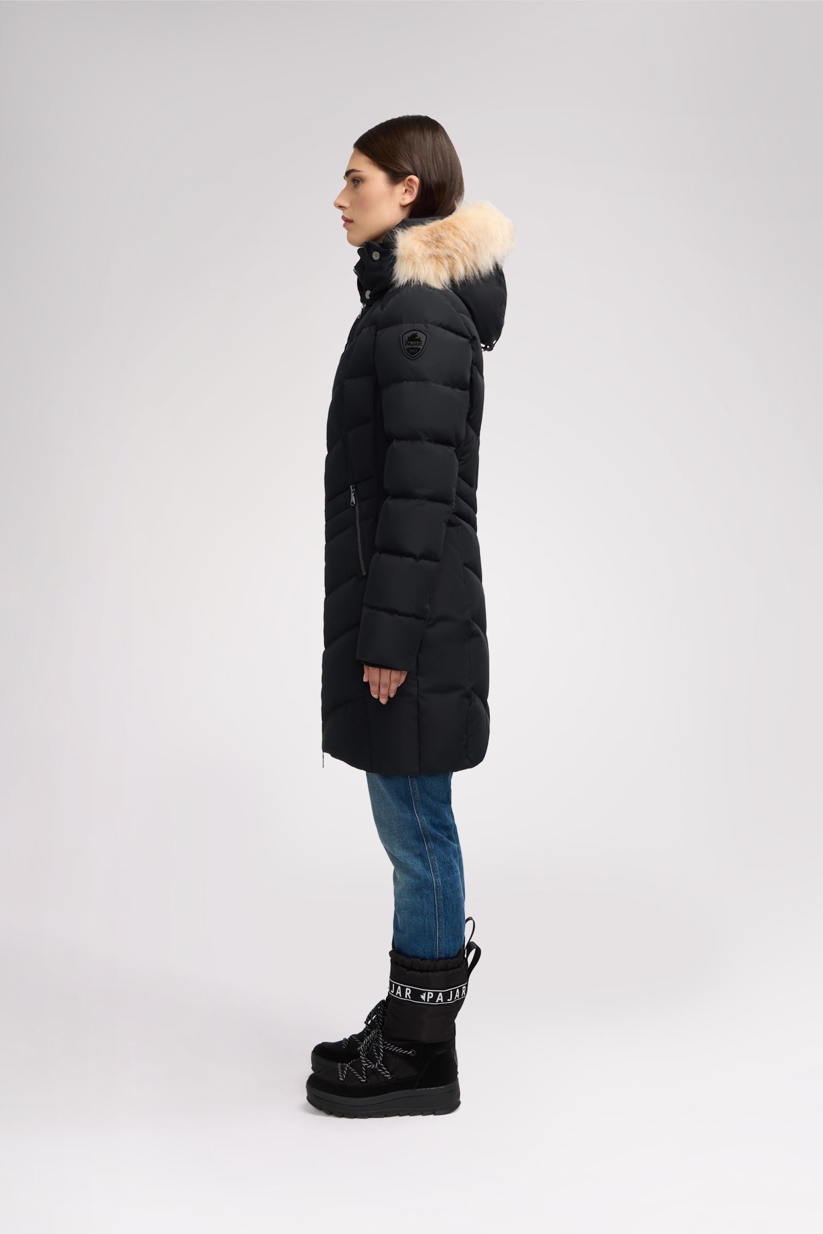 January Women's Quilted Puffer w/ Faux Fur