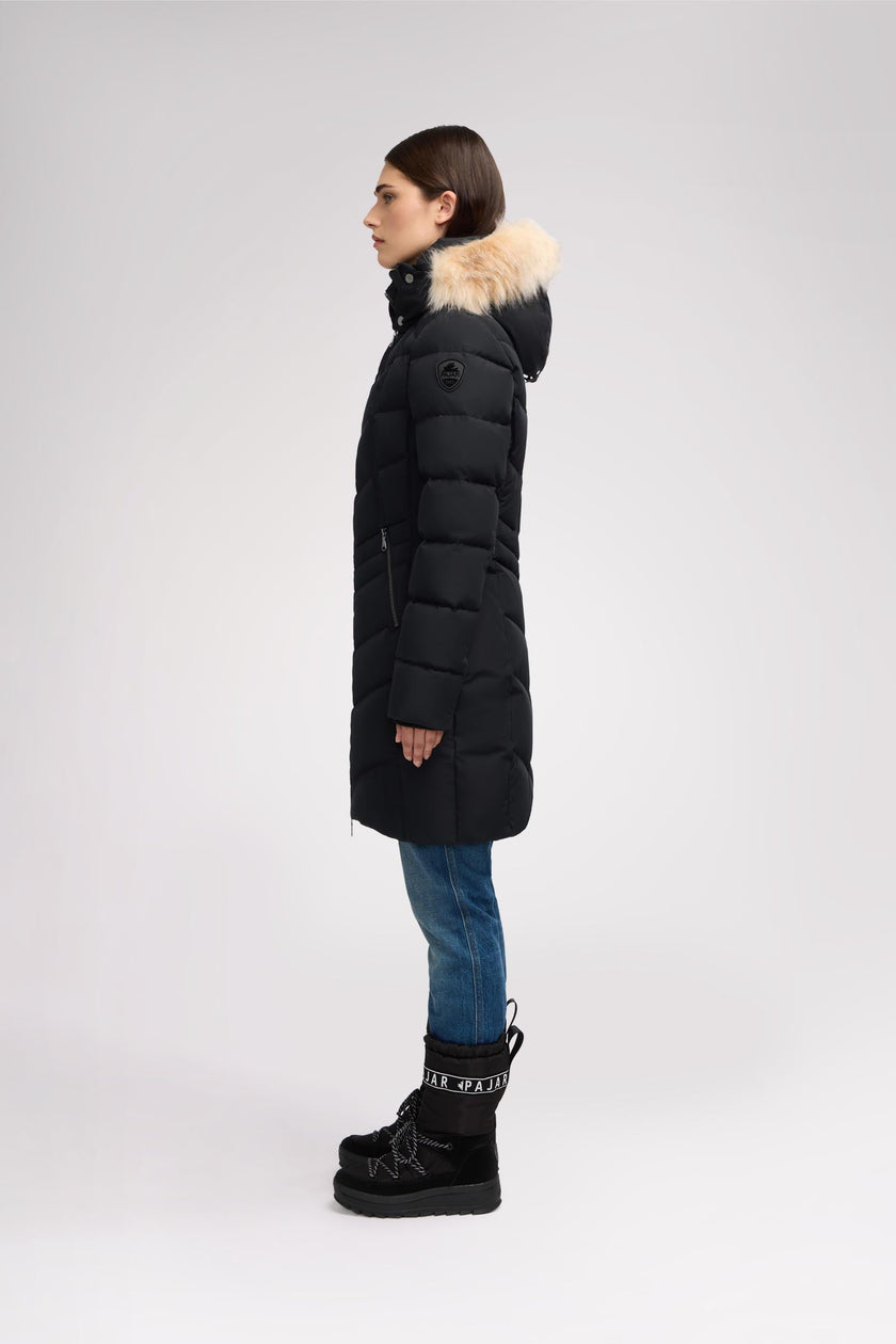 January Women's Quilted Puffer w/ Faux Fur